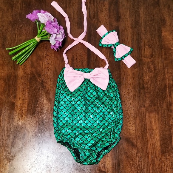 Mermaid One Piece Swimsuit - Picture 2 of 5